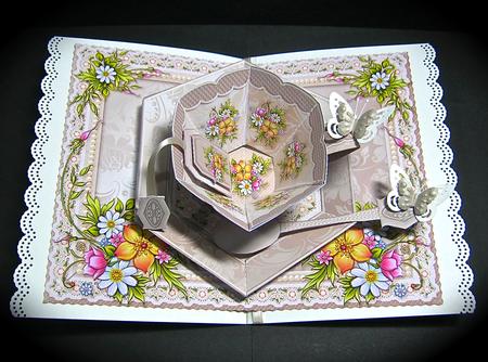 Time for Tea Pop-up Kit - Mixed Floral by Cynthia Massey