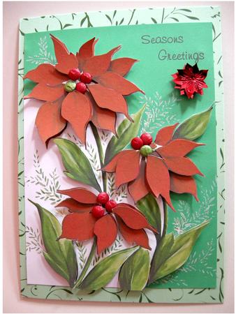 Christmas Poinsettia by Cynthia Massey