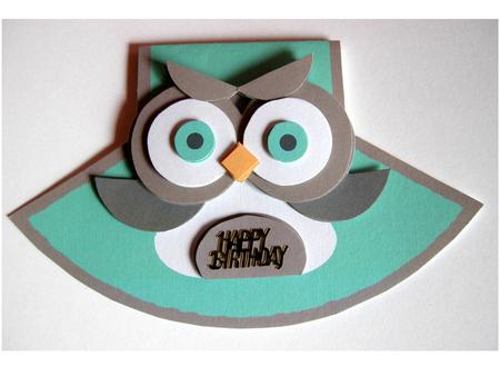 Owl Wobble Card by Cynthia Massey