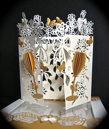 Floral Occasions Glass Door Card by Cynthia Massey