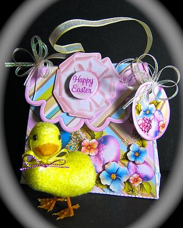 Handbag Gift Box Easter Eggs by Cynthia Massey