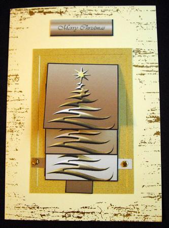 A Christmas Tree Waterfall by Cynthia Massey