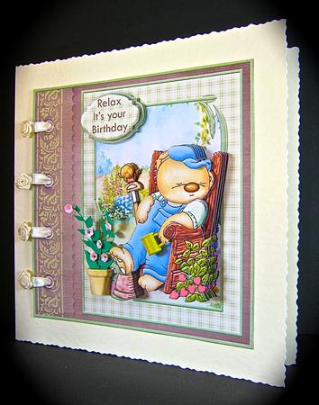 Gardening Pop Card Topper & Decoupage Muted Colours by Cynthia Massey