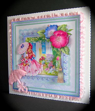 Vintage Belle Cottage Garden Topper & Decoupage Mini Kit by Cynthia Massey
