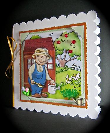 Gardener's World Birthday or Father's Day Decoupage by Cynthia Massey