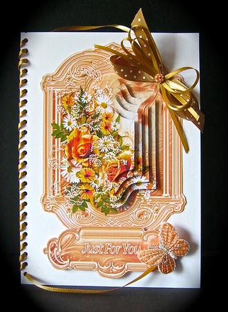 Fall Roses Pyramage Topper by Cynthia Massey
