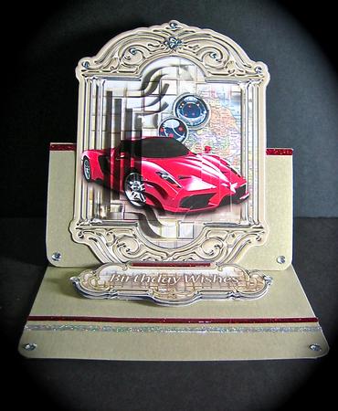 Red Ferrari Pyramage Topper by Cynthia Massey