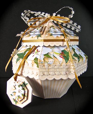Truly Scrumptious Gift Box White Lilies by Cynthia Massey