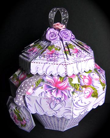 Truly Scrumptious Gift Box Pink and Lilac Fuchsias by Cynthia Massey