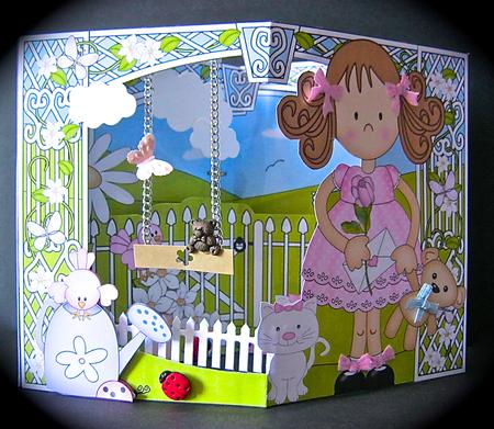 3D Girlz Zoe's Flower Scene It Card Kit by Cynthia Massey