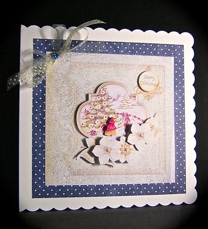 White Christmas Around the Tree Topper & Decoupage by Cynthia Massey