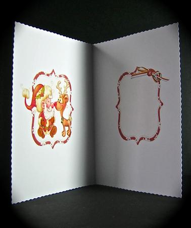 Santa and Rudolf Insert by Cynthia Massey