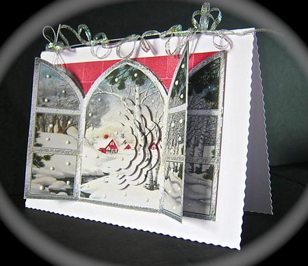 Vintage Snowscene View from My Window by Cynthia Massey