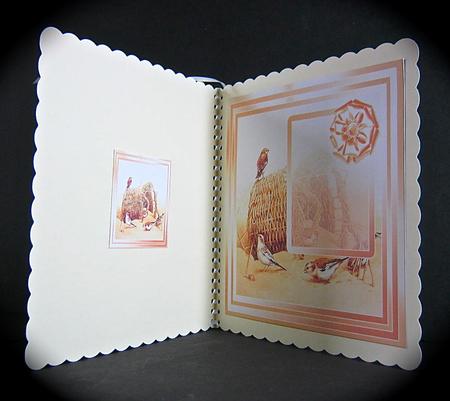 Vintage Birds on a Broken Basket Matching 8inx8in Insert Pla by Cynthia Massey