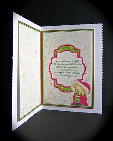 Christmas Snuggle Bear Red A5 Insert for Cup441941_68 by Cynthia Massey
