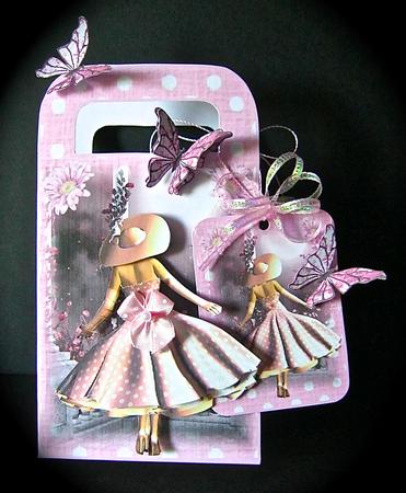 Polka Dot Pink Moonlight Gift Bag Mini Kit by Cynthia Massey