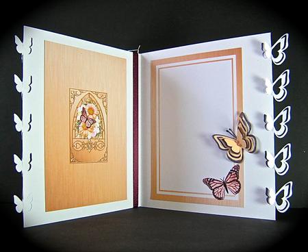 Floral Butterfly Fancy Arch Shaped Matching Insert by Cynthia Massey