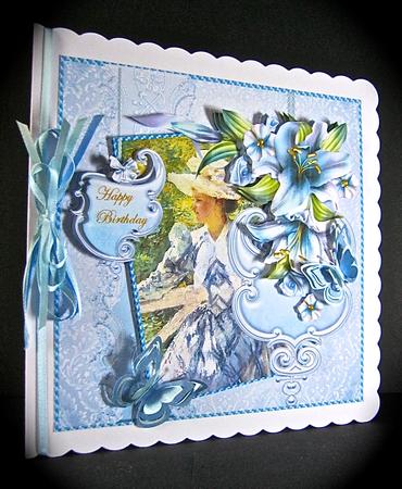 Mini Kit Vintage Lady & Lillies by Cynthia Massey