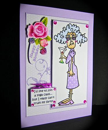Stella Would Like to Do Yoga Quick Card by Cynthia Massey