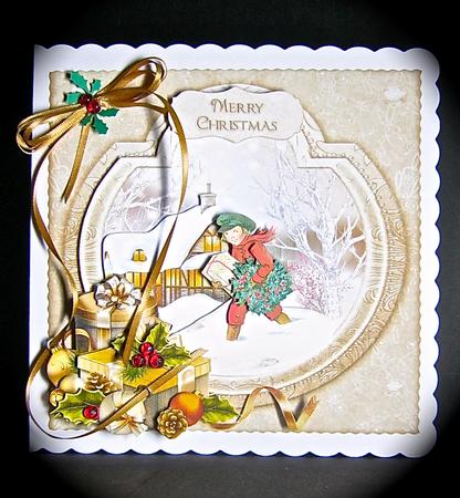 Carrying Home the Christmas Tree Mini Kit by Cynthia Massey