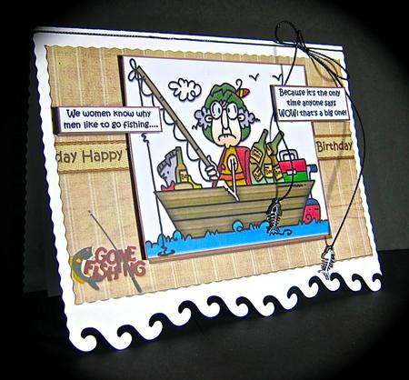 Gus Cathes the Big One Quick Card by Cynthia Massey