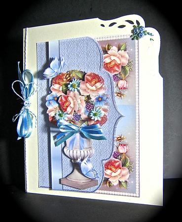 Scallop Peache English Roses by Cynthia Massey