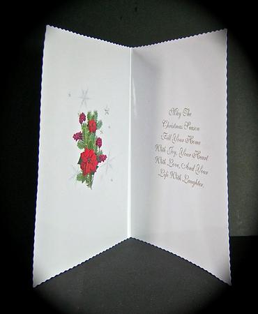 Floral Christmas Insert & Verse by Cynthia Massey