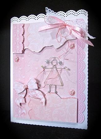 Peach and Flesh Scrapbook Style Card Fronts by Cynthia Massey