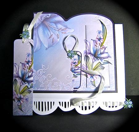 Lilies Bookmark Card by Cynthia Massey