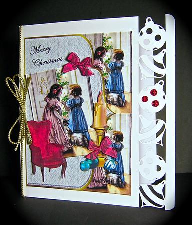 Scallop Vintage Christmas Morning by Cynthia Massey