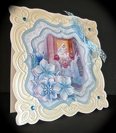 Baby Jesus Christmas Bracket Topper Decoupage & Insert by Cynthia Massey