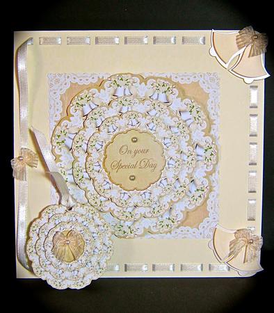 Wedding Bells Special Day 3D Doily Card Mini Kit by Cynthia Massey