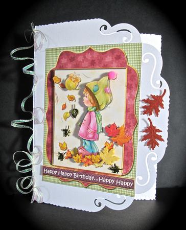Vintage Autumn Leaves 5x7 by Cynthia Massey