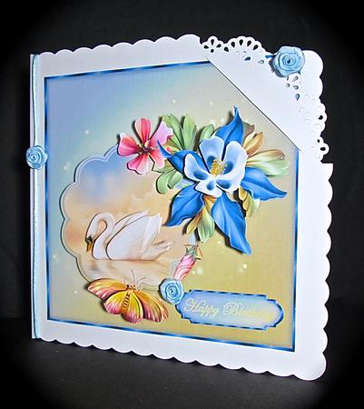 Forest Flowers 8" Square Card Mini-kit by Cynthia Massey