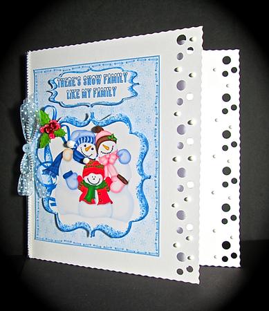 There's Snow Family Like My Family Quick Card by Cynthia Massey