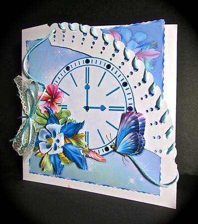 Time for Flowers 8" Square Card Mini-kit by Cynthia Massey