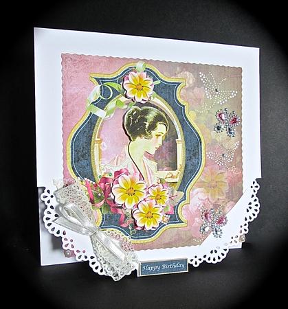 Veronica Pearl Butterflies Topper & Decoupage by Cynthia Massey