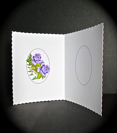 Lavender Roses Pyramid Insert by Cynthia Massey