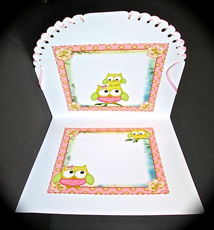 Owl-ways Here Blank Insert by Cynthia Massey