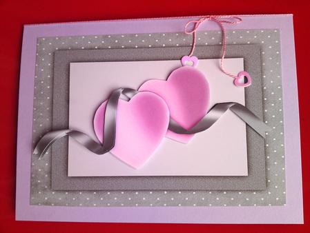 Two Hearts as One A5 Decoupage by Cynthia Massey