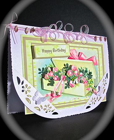Lovely Pink Rose Ina Box by Cynthia Massey