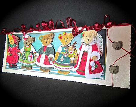 Large Dl Card Christmas Friends by Cynthia Massey