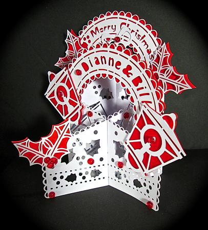 Lantern & Holly Silhouette Cutting Files by Cynthia Massey