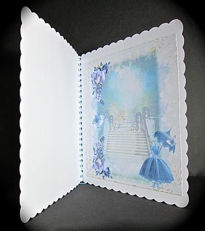 Insert to Compliment Polka Dot Blue Dress by Cynthia Massey