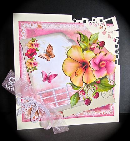 The Letter Hibiscus Flora and Flutters by Cynthia Massey