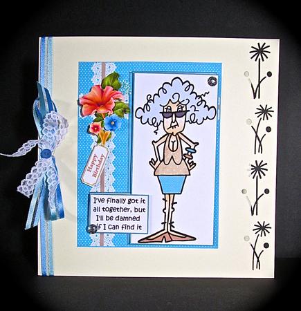Stella Has Finally Got It Together Quick Card by Cynthia Massey