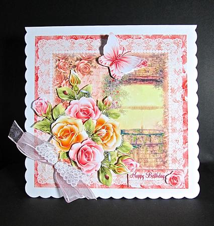 Gorgeous Rosy Glow Wishing Well by Cynthia Massey