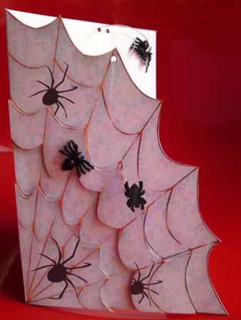 Spider's Web-shaped Card by Cynthia Massey