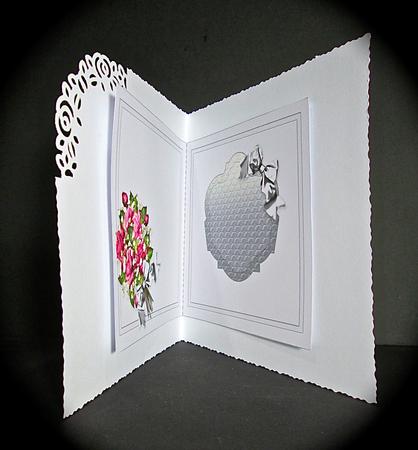 Pink Roses Bouquet Matching 6in x 6in Insert by Cynthia Massey