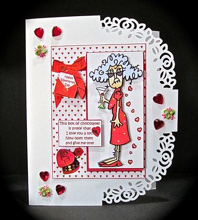 Selection of Four Stella Themed Valentine Toppers by Cynthia Massey